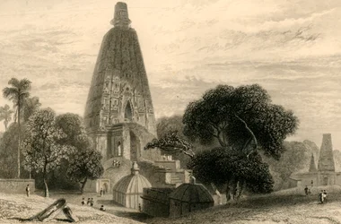 Wielka Świątynia w Bode Gyah, 1835.