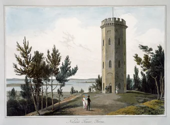 „Wieża Nelsona, Forres”, Moray, Szkocja, 1821 r.