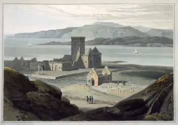 Katedra w Ionie, z „Podróży po Wielkiej Brytanii odbyta między latami 1814 a 1825” opublikowana w 1817 r. (akwatinta)