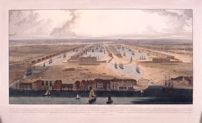 West India Docks, Topola, Londyn, 1802