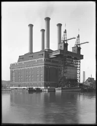 Elektrownia Sherman Creek, W. 201st Street, Inwood, Nowy Jork, czerwiec 1916