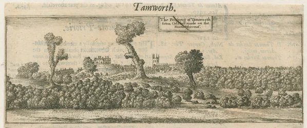 Tamworth - Panorama: miedzioryt i [XVII w.]