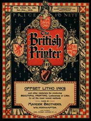 „Okładka brytyjskiej drukarni”, 1919