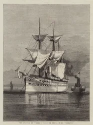 Wizyta księcia Walii w Indiach, HMS Serapis