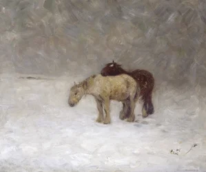 Burza śnieżna, ok. 1891 (olej na płótnie)