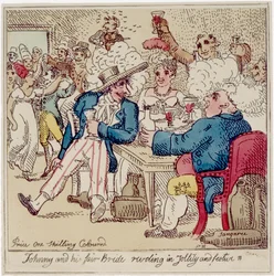 Johnny i jego Fair Bride Reveling in Jollity and Festive, z „Przygody Johnny
