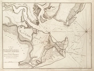 Plan miasta Charlestown, Karolina Południowa