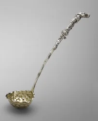 Punch Ladle, ok. 1850 (srebro i złocenia w srebrze)