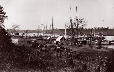Lądowanie na Broadwayu, rzeka Appomattox, 1864.