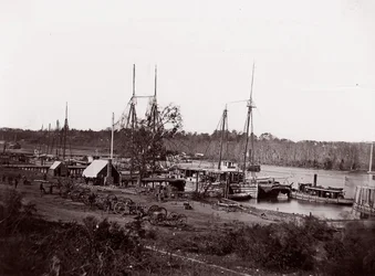 Lądowanie na Broadwayu, rzeka Appomattox, 1864.