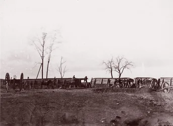 Fort Brady, Virginia, niedaleko Dutch Gap, 1865.