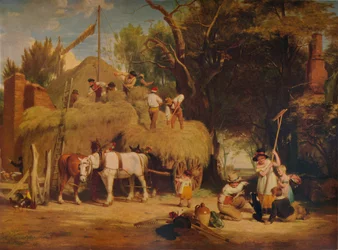 Układanie siana, 1840, 1938