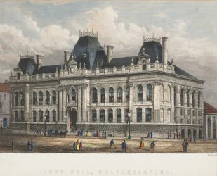Rotušė, Vulverhamptonas, apie 1871 m. poli