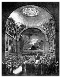 Izba Rady Wspólnej, Guildhall, City of London, 1886.