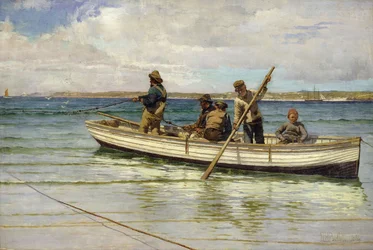 Holowanie w połowu, 1884