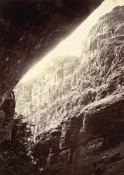 Kanon z Kanab Wash, Patrząc na południe, 1872.