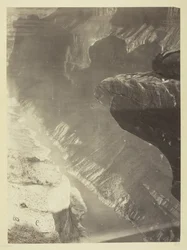 Patrząc na południe do Grand Canon, Colorado River, Sheavwitz Crossing, 1872.