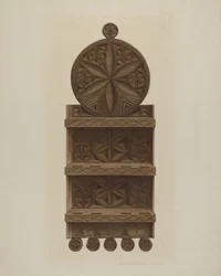 Pa. Niemiecki stojak na łyżki, ok. 1900 r. 1942.