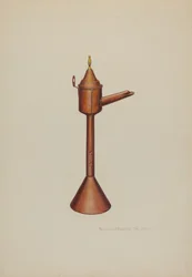 Lampa na olej z wieloryba 1938.