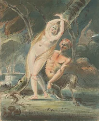 Amymone z lubieżnym satyrem, 1770-80.