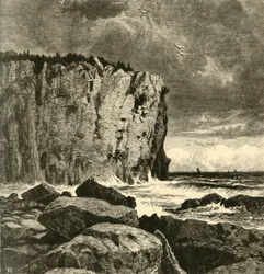 „Cliff w pobliżu Beaver Bay”, 1872.
