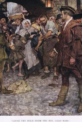 „Uwolnij uścisk od chłopca, dobra żono”