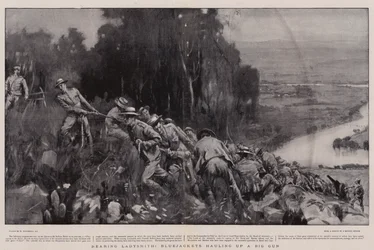 Zbliżając się do Ladysmith, Bluejackets ciągną Big Gun