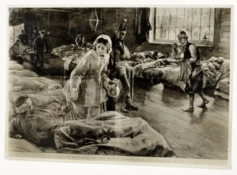 „Bohaterka Pięćdziesiąt lat temu: Panna Florence Nightingale w szpitalu w Szkocji”, wyd. w Grafice, 19 listopada 1904