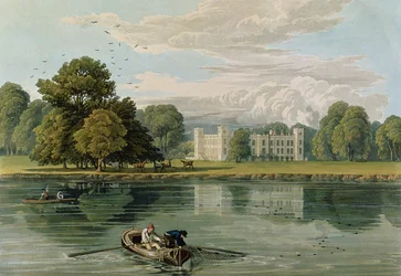 Sion House, rytowany przez Roberta Havell (1769-1832) 1815 (kolor grawerowany)