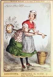Robertena Peelena Pokojówka Wszystkich Pracy, no. 4 z serii „Sługi domowe”, wydanej w 1829 r.