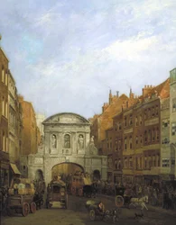 „Temple Bar from the Strand”, Londyn, 1873.