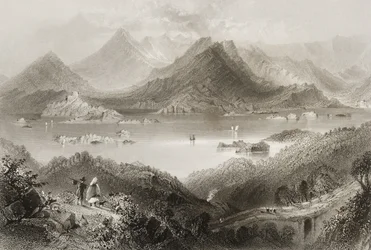 Glengarriff, Hrabstwo Cork, Irlandia, z „Scenery and Antiquities of Ireland” George