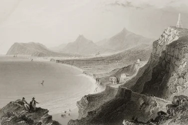 Killiney Bay, Hrabstwo Dublin, Irlandia, z „Scenery and Antiquities of Ireland” George