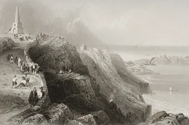 Killiney Hill, Hrabstwo Dublin, Irlandia, z „Scenery and Antiquities of Ireland” George