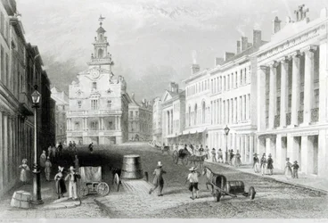 State Street, Boston, grawerowane przez S.Lacey