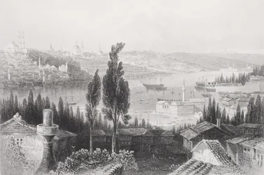 Arsenał z Pery, Turcja, z „Galerii Portretów Historycznych”, wydany ok. 1880 r.