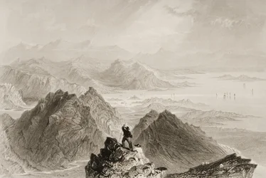 د شوګرلوف غره ، کاونټي کارک څخه د بنټري خلیج لید ، د جورج ورټیو لخوا ، د 1860s پولی لخوا د 