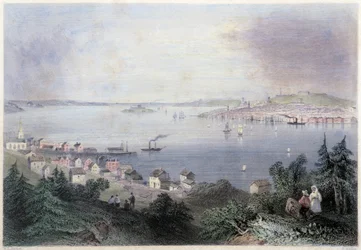 Widok Halifax - w „”Kanadyjska sceneria ilustrowana” Williama Henry