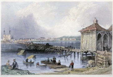 Widok na most nad rzeką Richelieu w St John