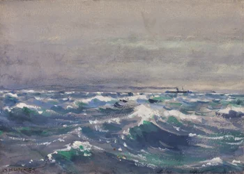 Na parowcu Bremen, niedaleko Nowej Szkocji, 1880.