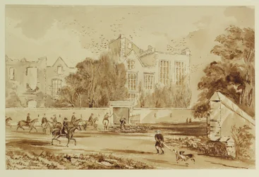 Hardwick Old Hall (akwarela na papierze)