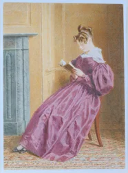 Pani Gurney Hoare, ok. 1837 (ołówek, toaleta i gwasz na papierze)