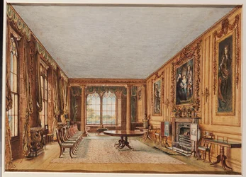 Zimowa Jadalnia hrabiego Essex w Cassiobury, 1821