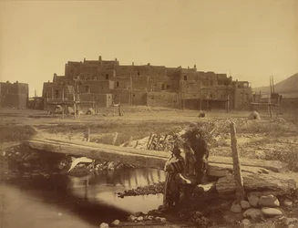 Pueblo de Taos, północny Nowy Meksyk, Denver and Rio Grande Railway
