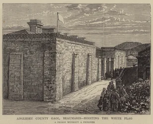 Anglesey County Gaol, Beaumaris, gdzie znajduje się Biała Flaga