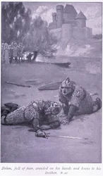 Balan pełen strachu podczołgał się na czworakach do brata