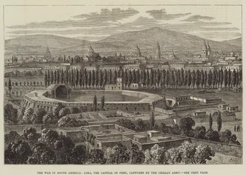 Wojna w Ameryce Południowej, Limie, stolicy Peru, zdobytej przez armię chilijską