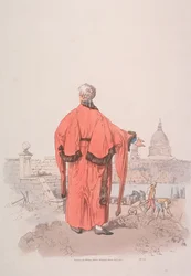 Radny w stroju obywatelskim patrzący w stronę katedry św. Pawła, Londyn, 1805 r.