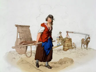 Ceglarz, z „Kostium Wielkiej Brytanii”, wyd. William Miller, 1805