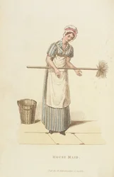 Pokojówka z „Świata w miniaturze”, 1827 (druk)